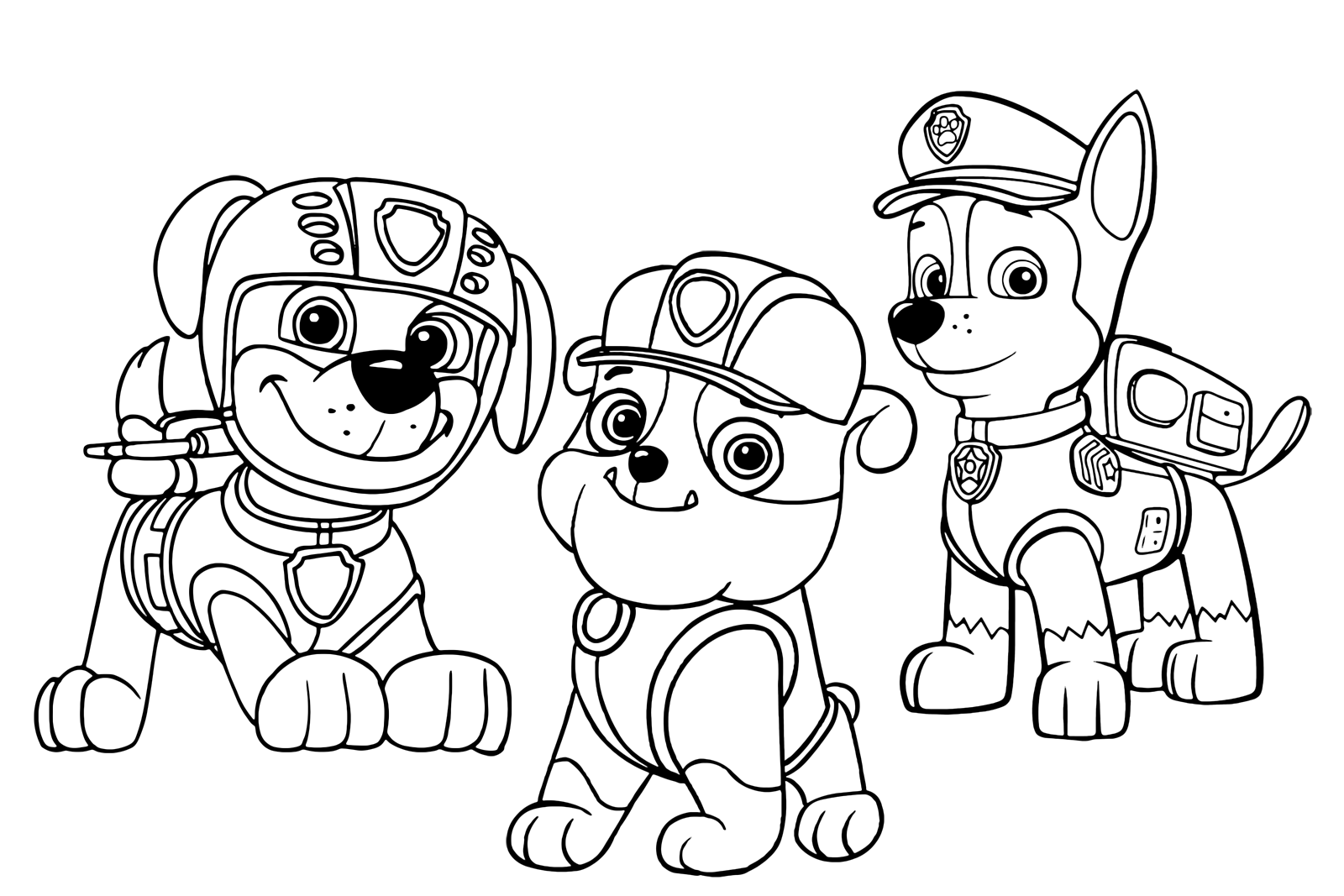 PAW Patrol - Zuma Rubble and Chase together