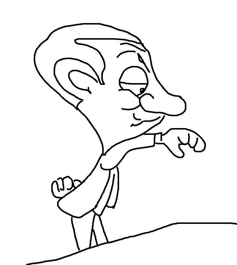 Mr Bean' printable coloring pages for kids14