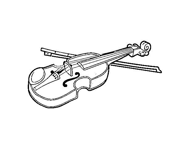 Stradivarius violin coloring page - Coloringcrew.com