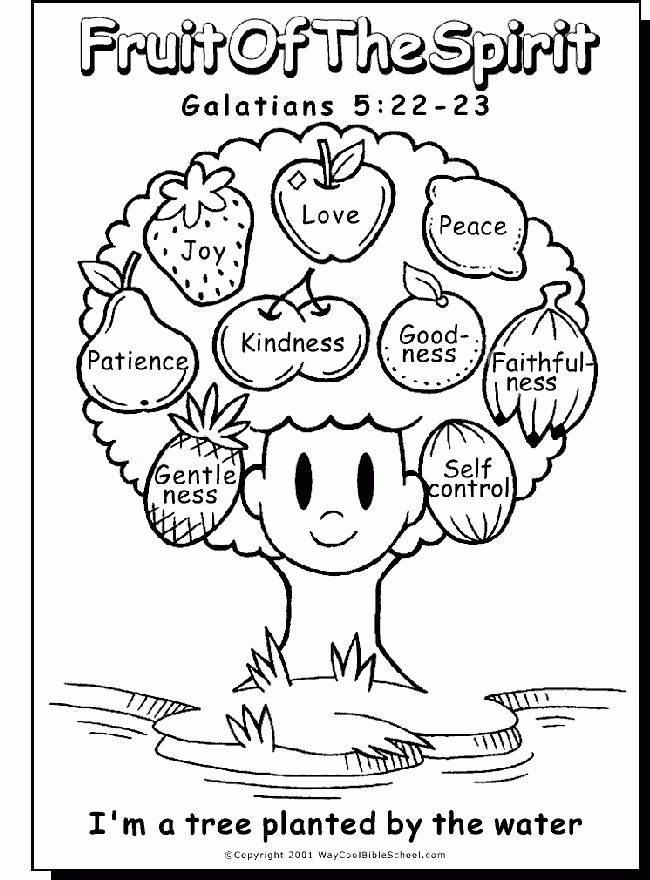 Free Fruits Of The Spirit Coloring Page, Download Free Clip Art ...