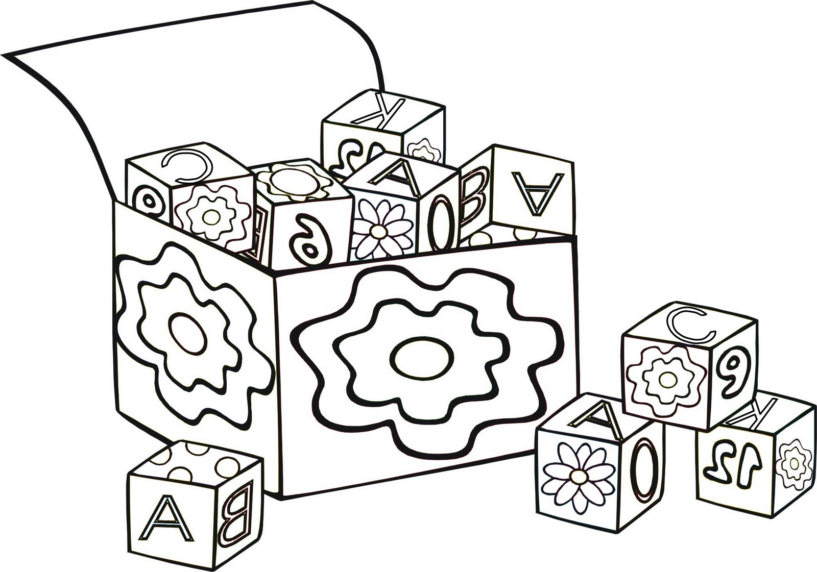 10 Fun and Simple Blocks Coloring Pages for Preschool - Coloring Pages