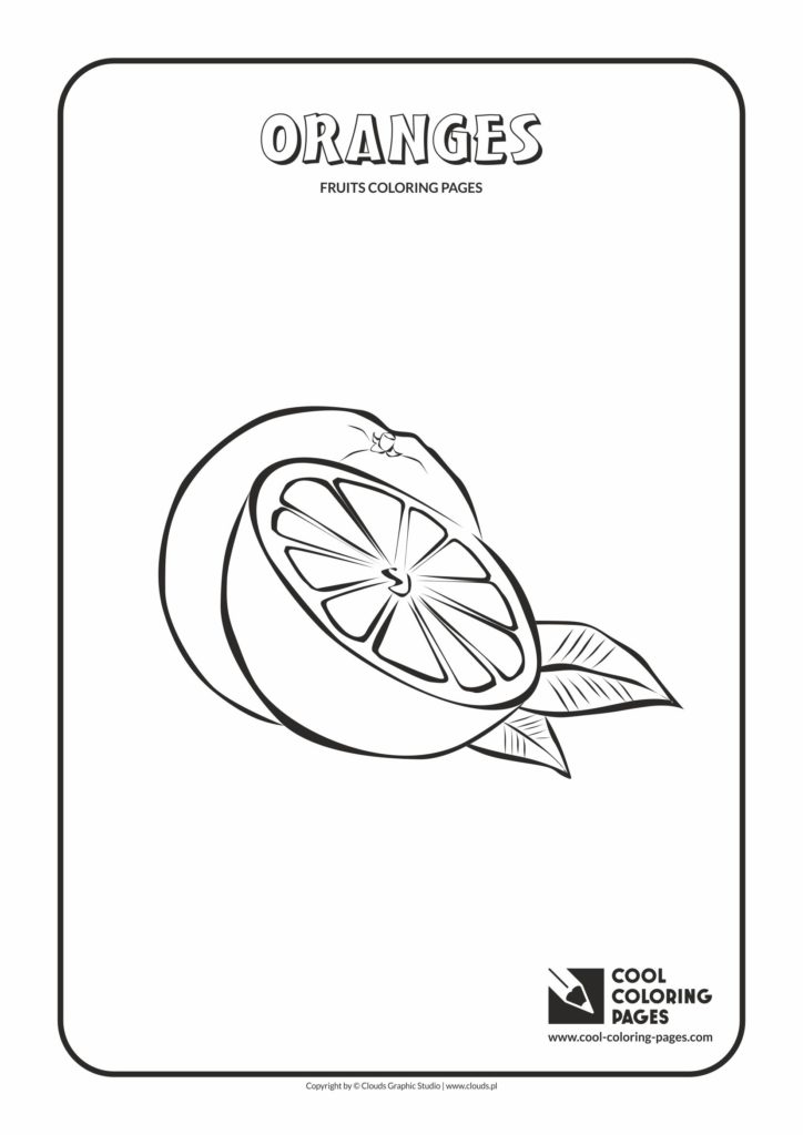Oranges Coloring Pages - Coloring Home