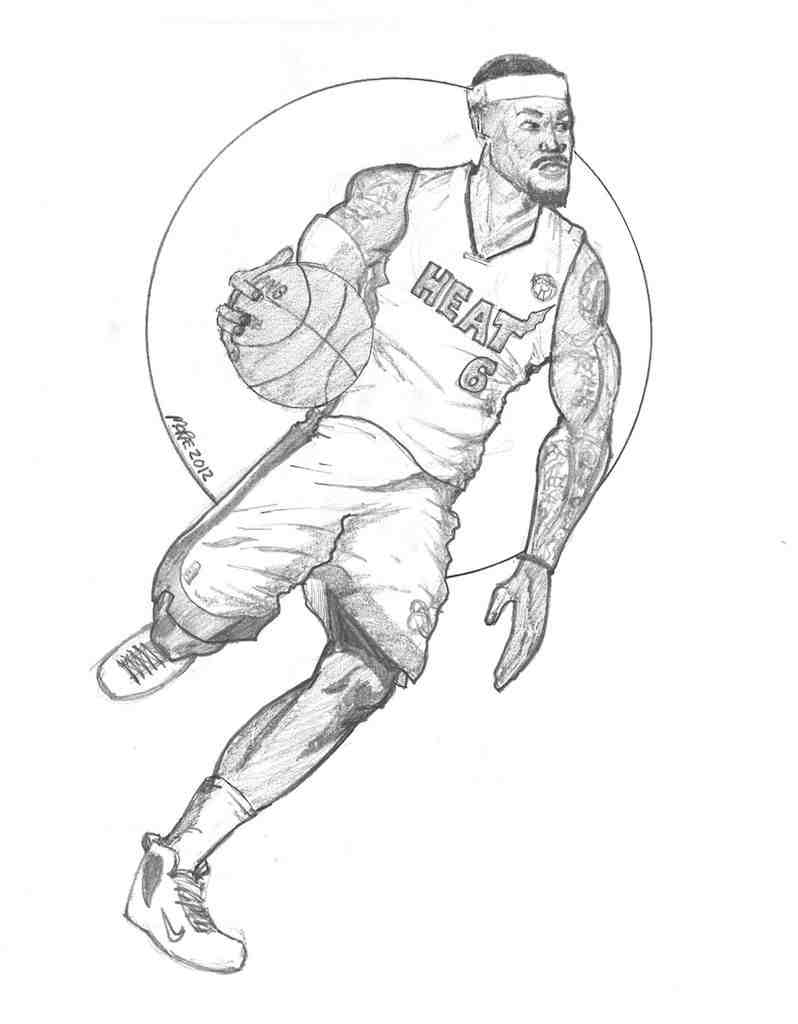Superb Coloring: Miami Heat Basketball Coloring Pages ...