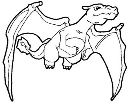 Charizard Pokemon Coloring Page coloring page & book for kids.