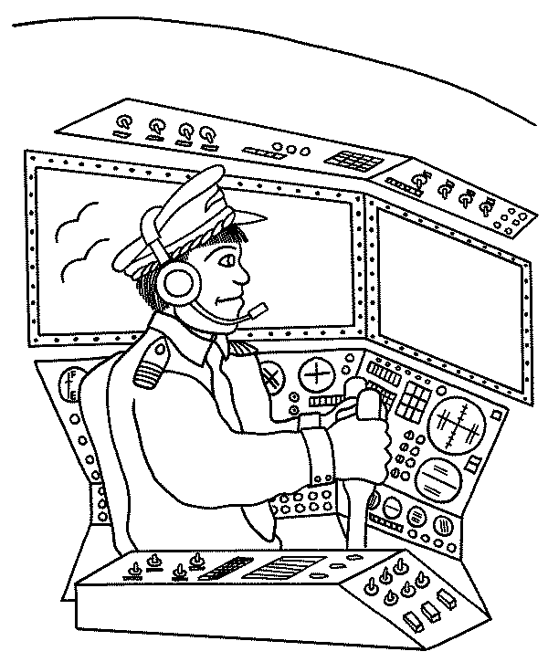 Pilot Coloring Pages - Coloring Home