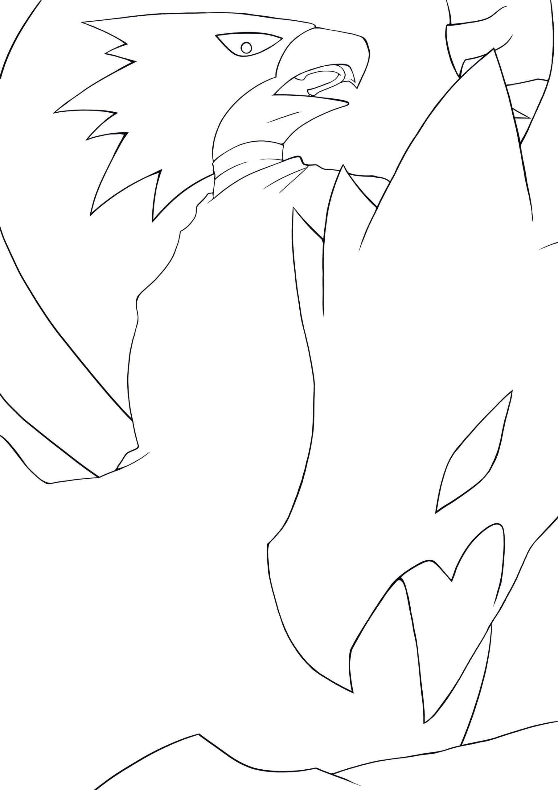 Fumikage Tokoyami 7 Coloring Page - Anime Coloring Pages