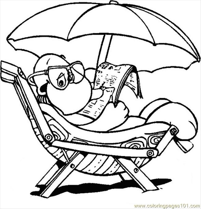 Turtle Beach Chair Coloring Page for Kids - Free Turtles Printable Coloring  Pages Online for Kids - ColoringPages101.com | Coloring Pages for Kids