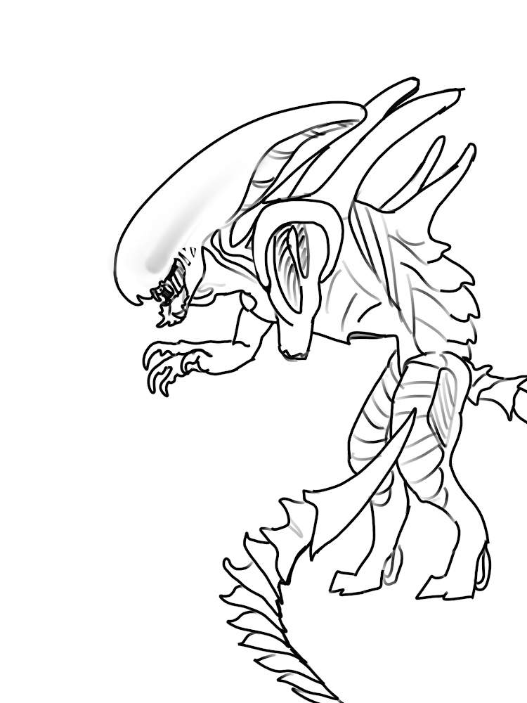 Exaggerated swagger of a Xenomorph | Alien Versus Predator Universe Amino