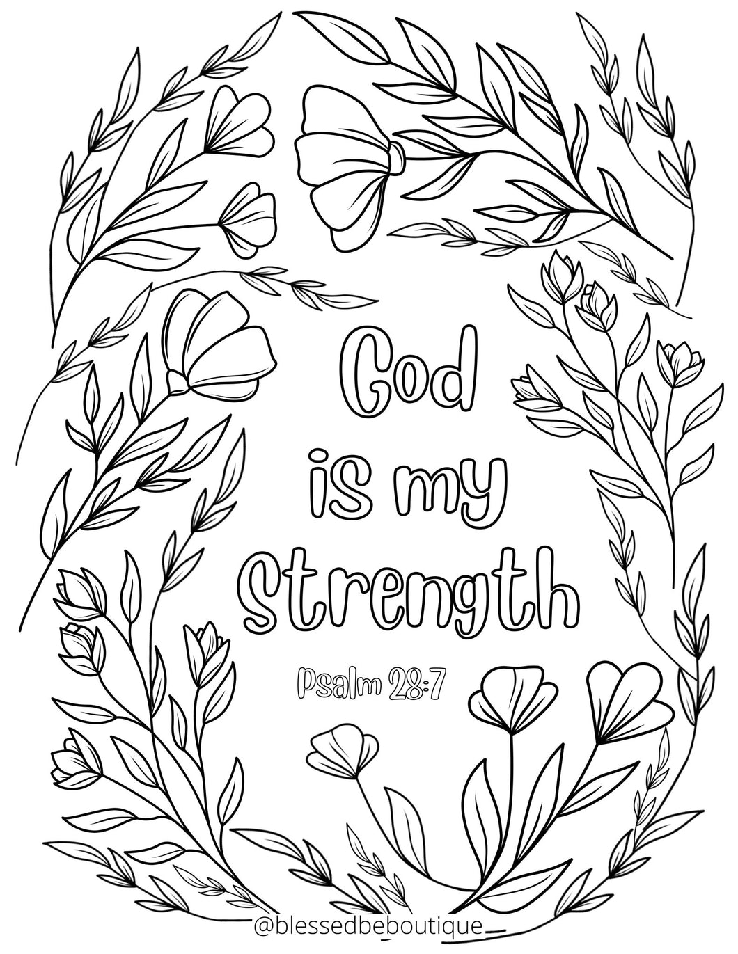God is My Strength – Blessed Be Boutique