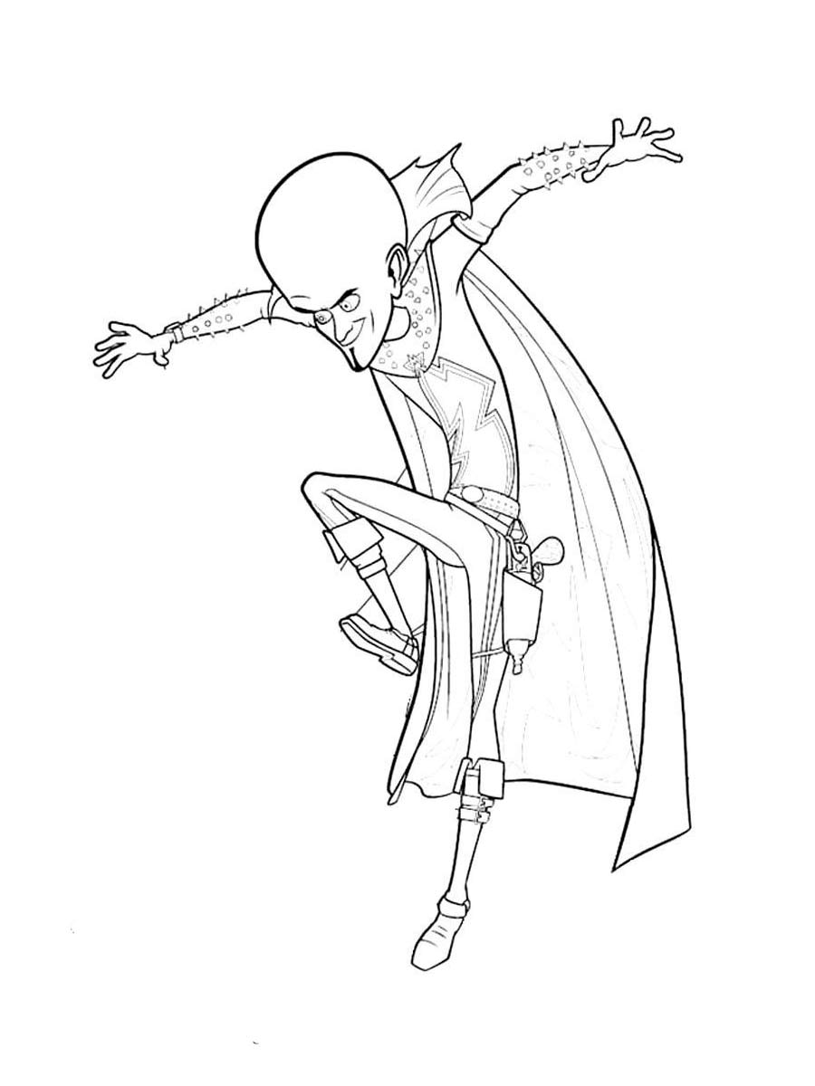Megamind coloring pages