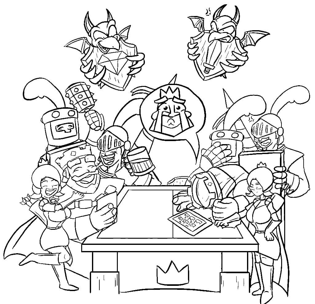 Clash Royale Coloring pages - Free coloring pages