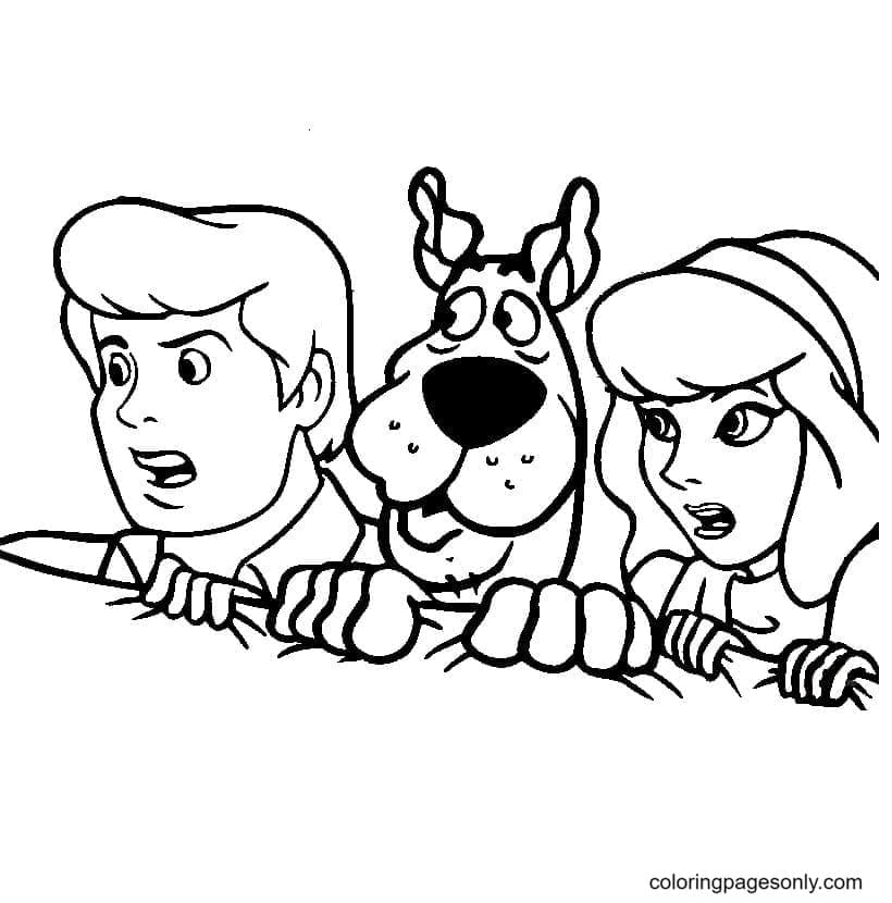 Fred Jones, Scooby and Daphne Blake Coloring Pages - Scooby-Doo Coloring  Pages - Coloring Pages For Kids And Adults