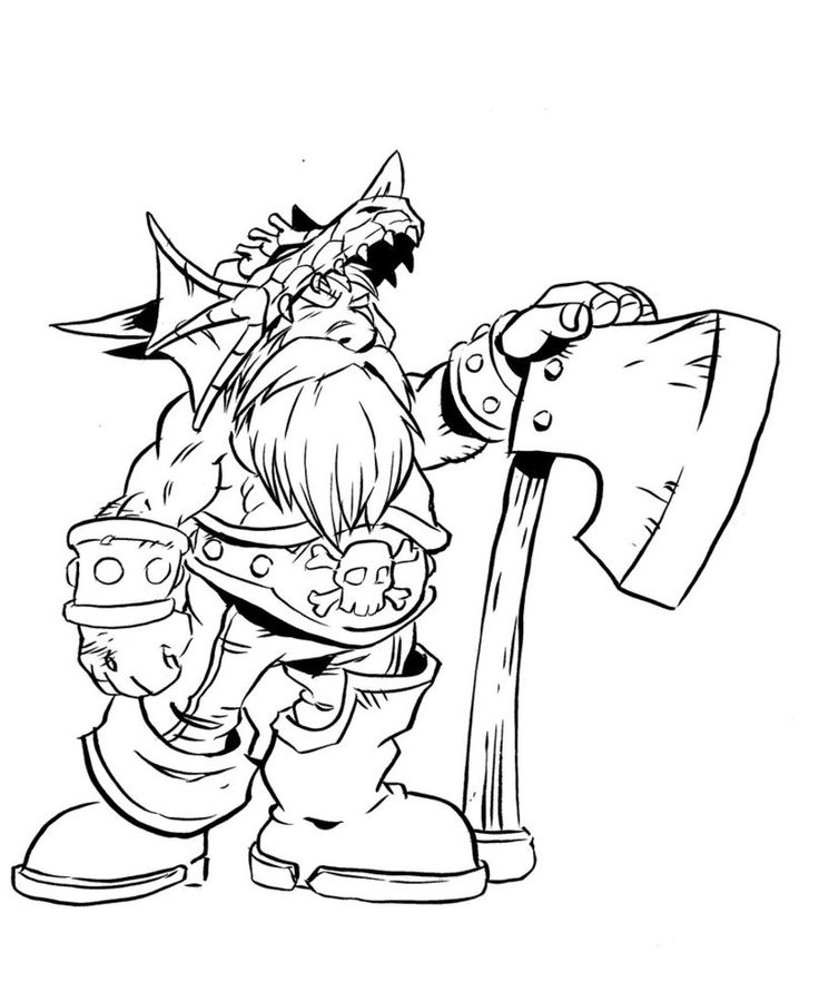 World of warcraft free coloring pages