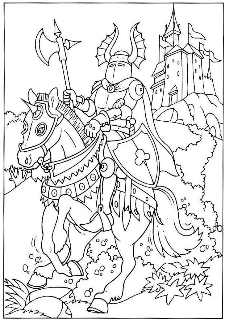 chevalier-.JPG (729×1047) | Abc coloring pages, Coloring pages, Colouring  pages
