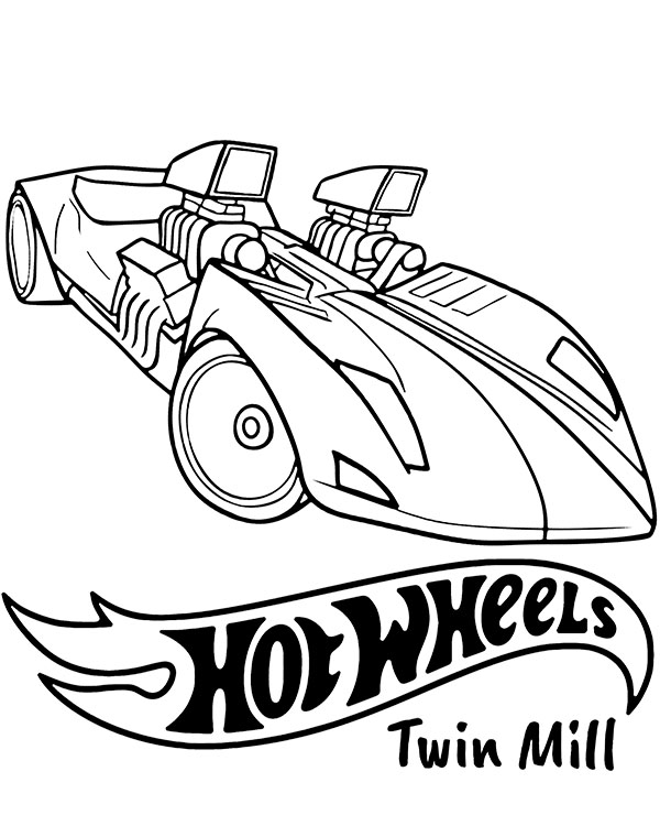 New category – Hot Wheels coloring pages