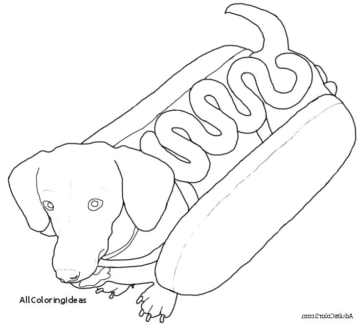 Cartoon Sausage Coloring Page - Coloring and Drawing