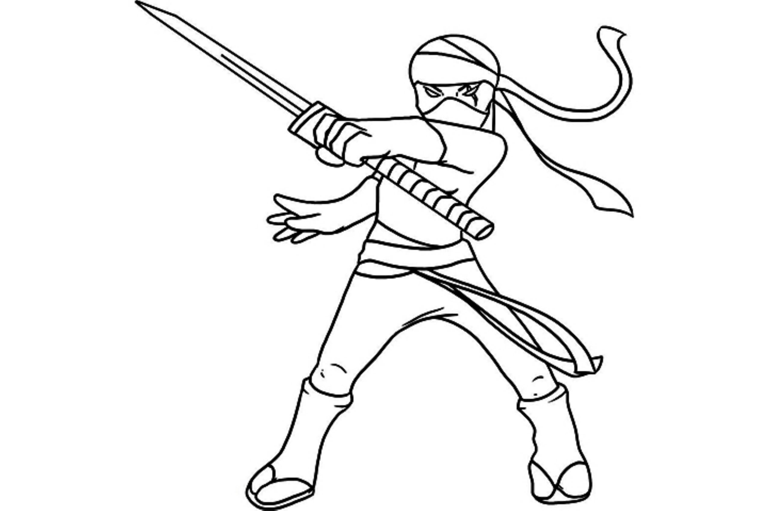 Ninja (Characters) – Printable coloring pages