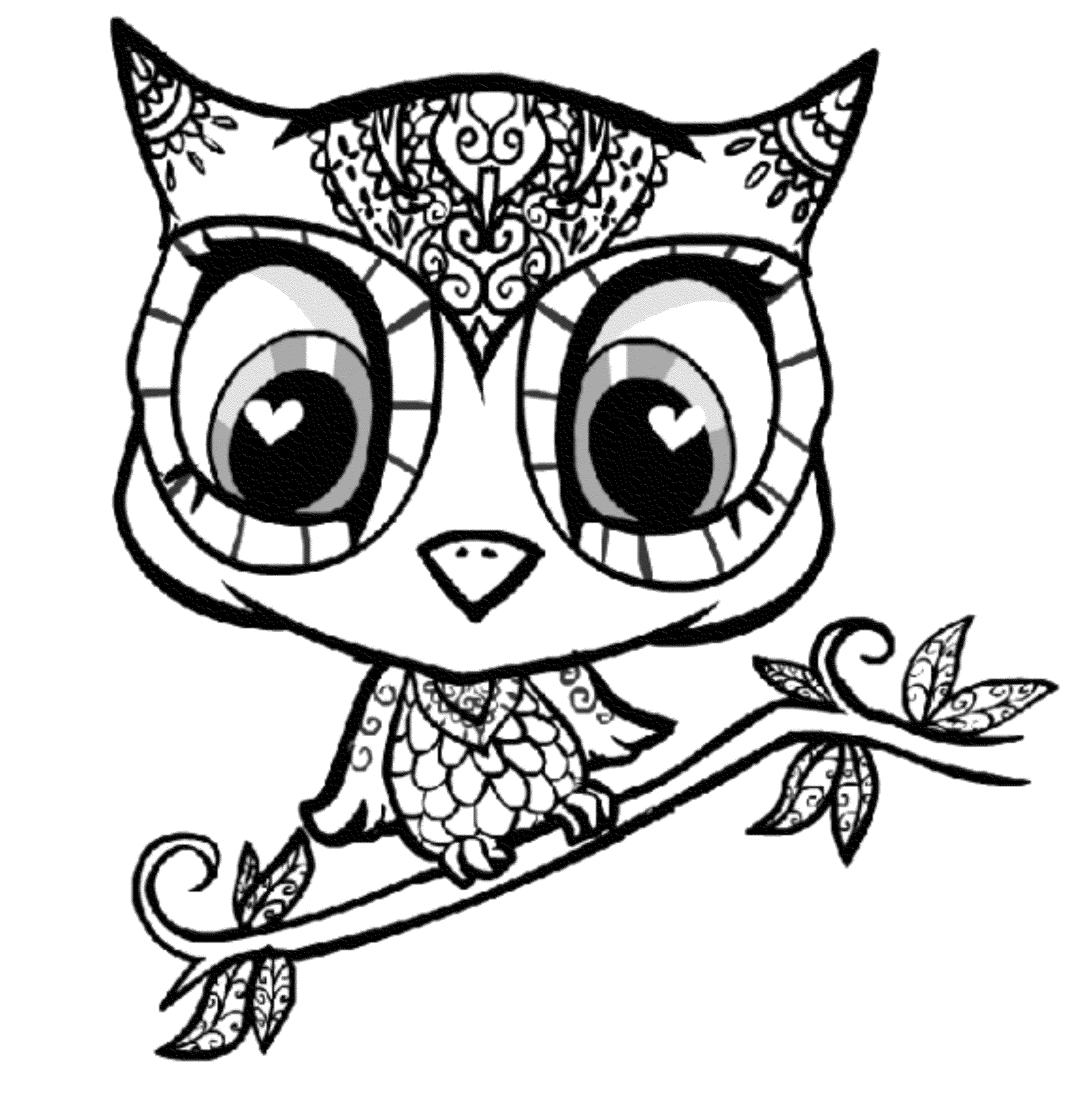Coloring Pages Of Baby Owls - High Quality Coloring Pages - Coloring Library