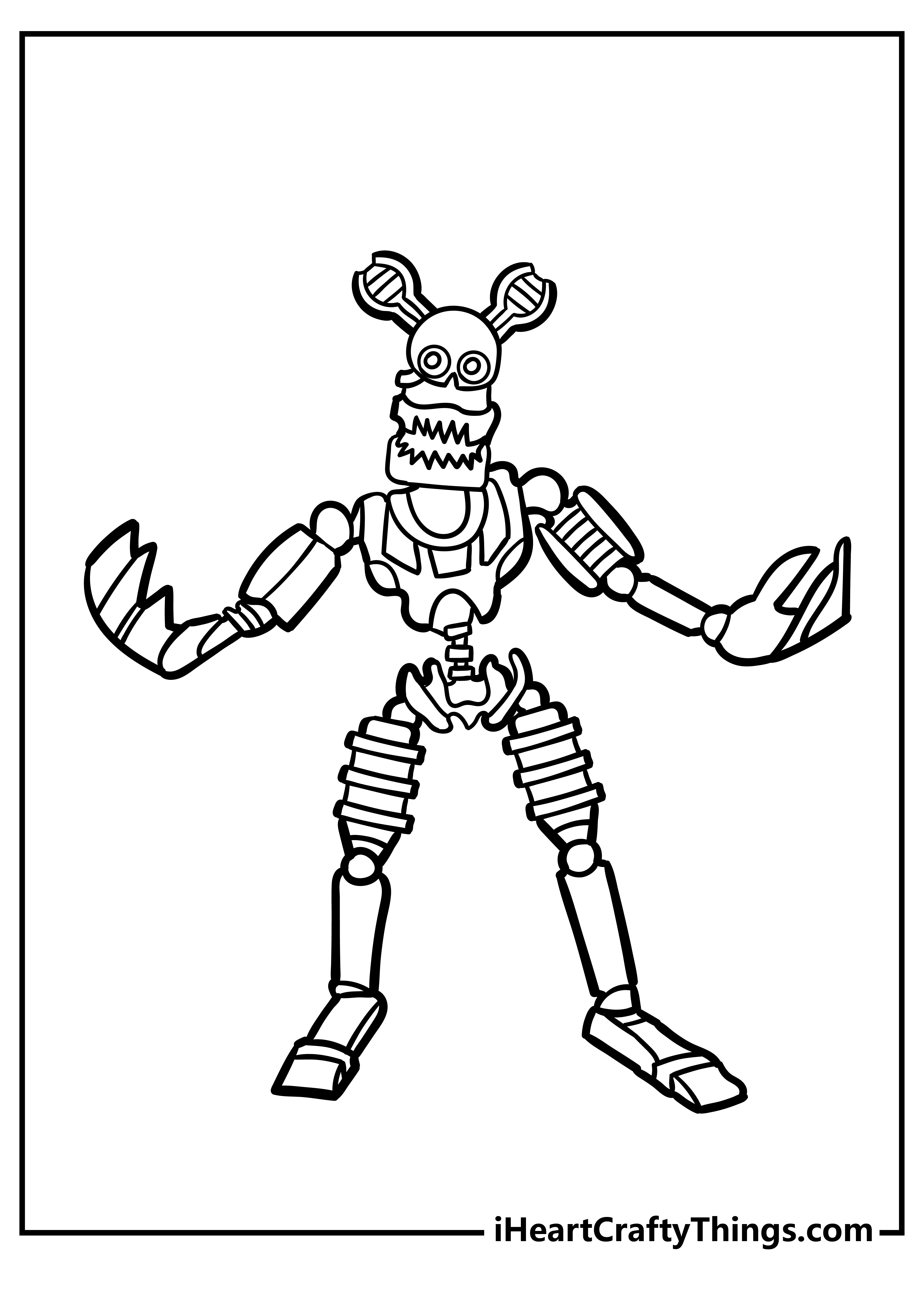 Free Printable Five Nights at Freddy's FNAF Coloring Pages