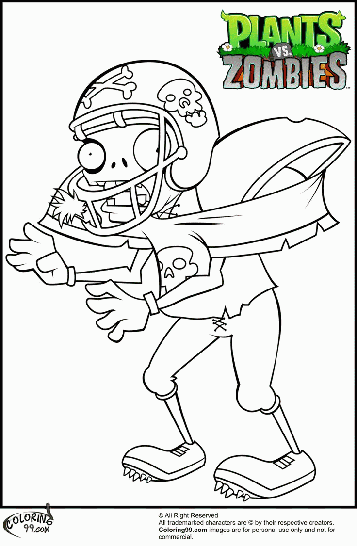 Coloring99.com: Plants VS Zombies Coloring Pages | Zombie birthday ...