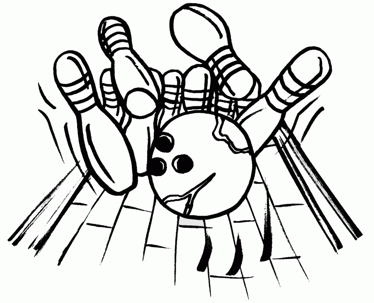Bowling Coloring Pages Birthday Printable Coloring Home