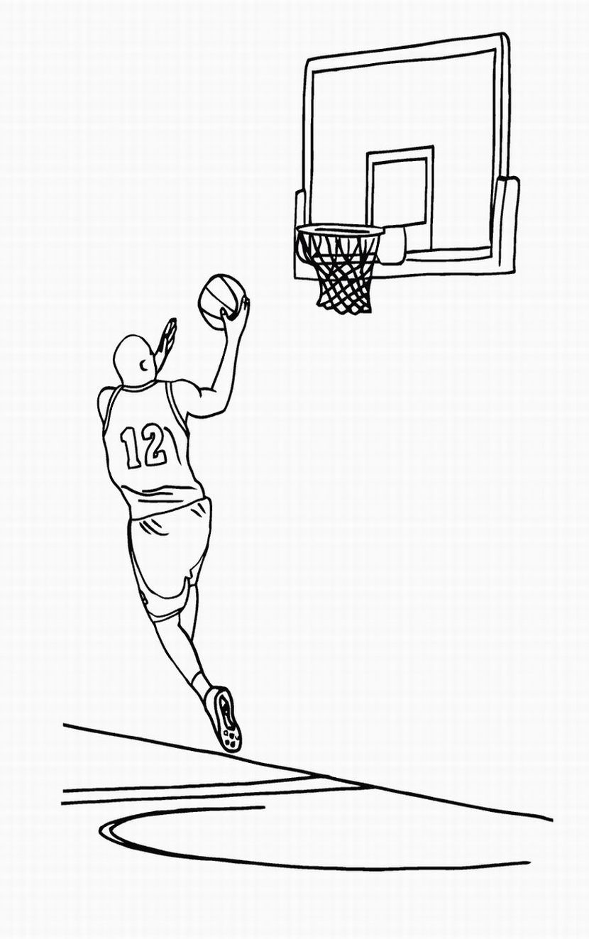 Basketball coloring pages23 / Basketball / Kids printables ...
