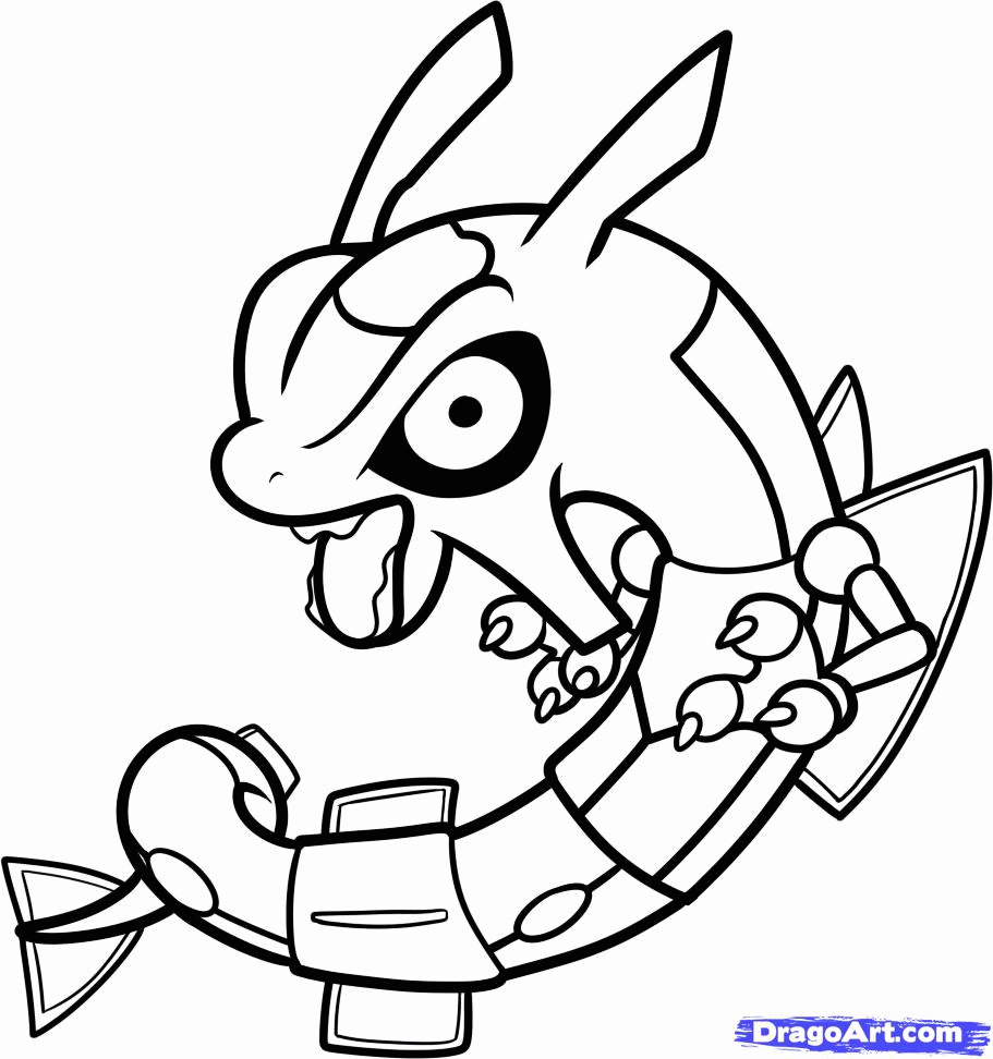Pokemon Mega Rayquaza Coloring Pages - Coloring Page
