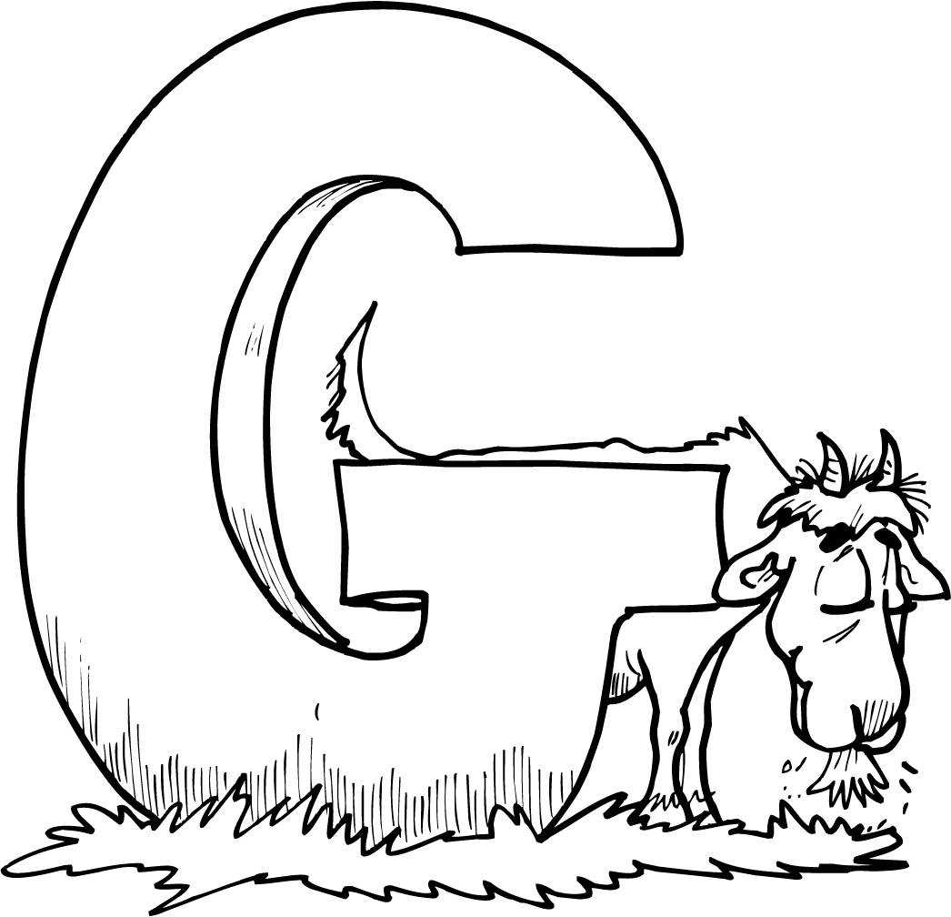 Coloring Pages Letter G - High Quality Coloring Pages