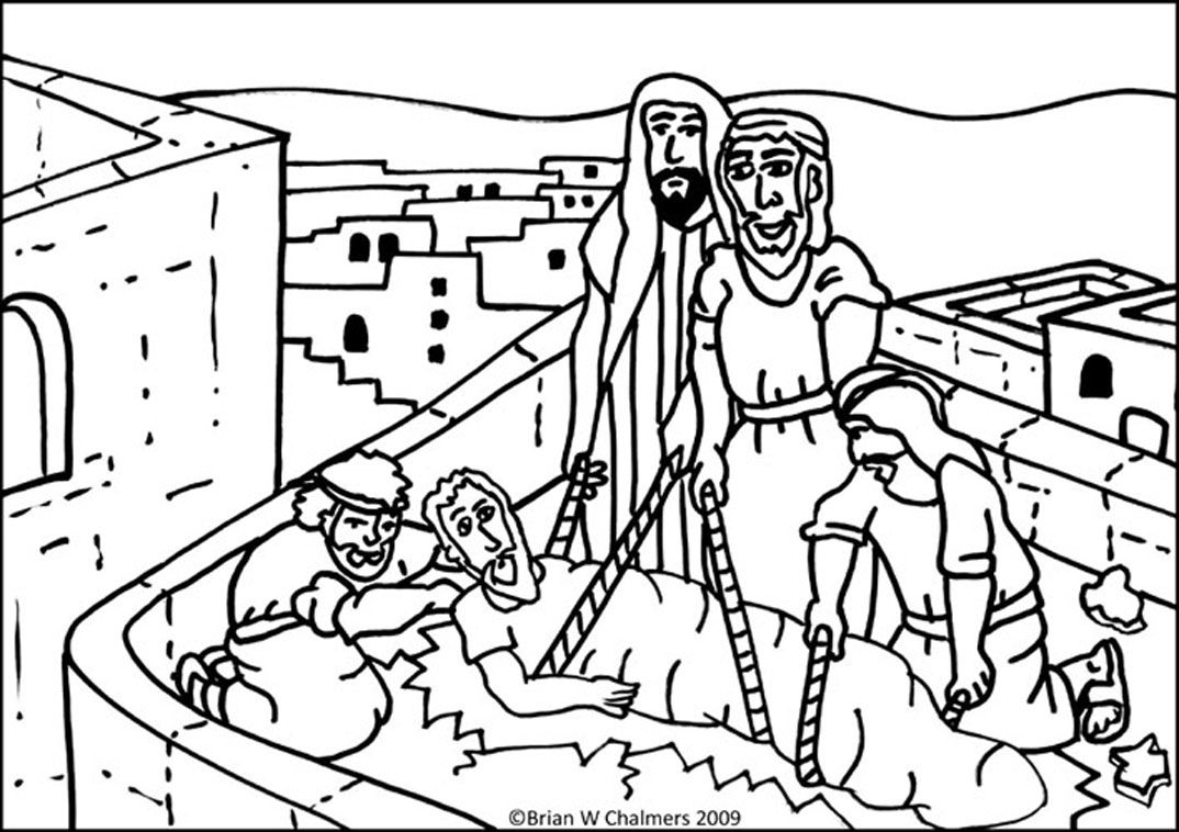 Jesus Heals The Paralytic Man Flip Chart | eBibleTeacher