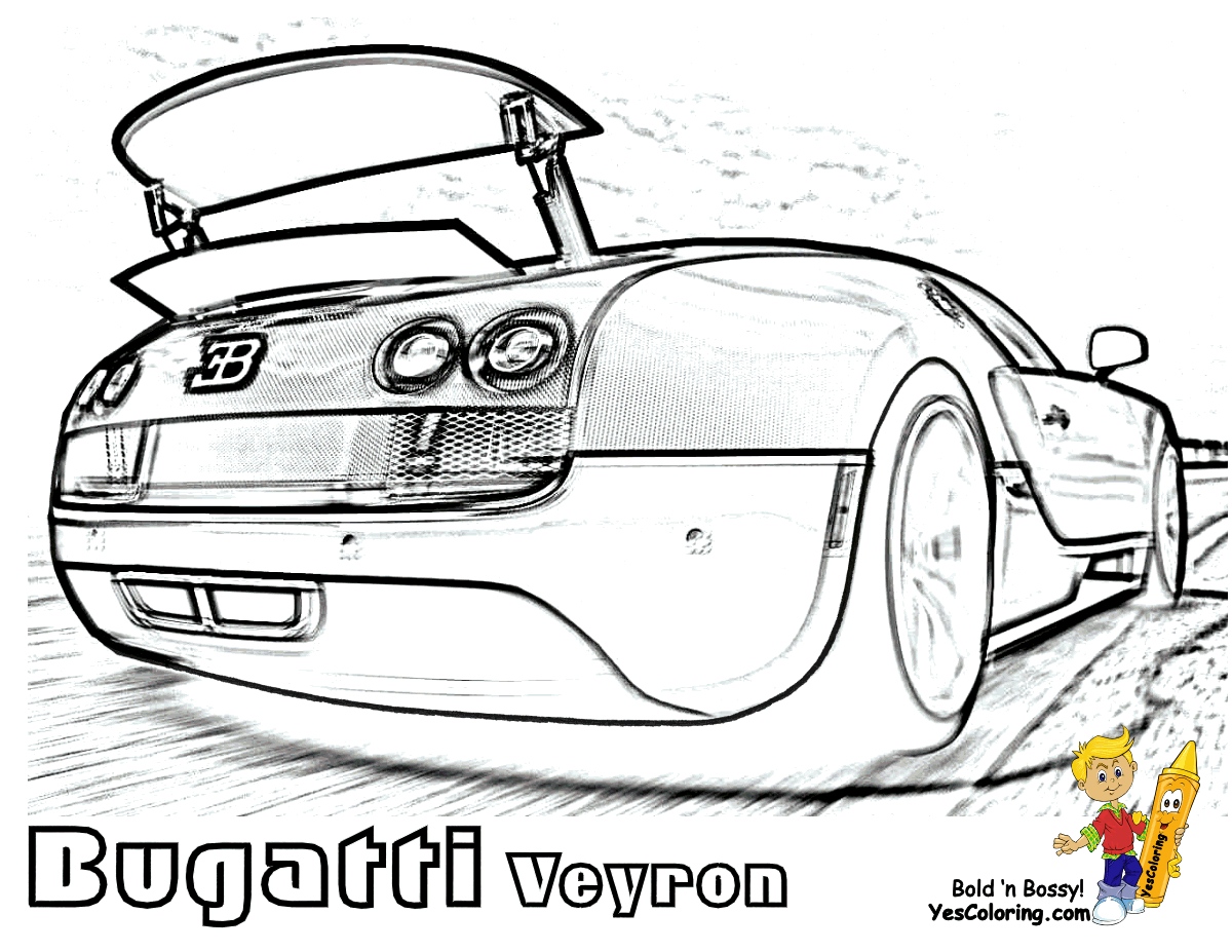 Super Fast Cars Coloring | Fast Cars | Free | Bugatti | Race Car ...