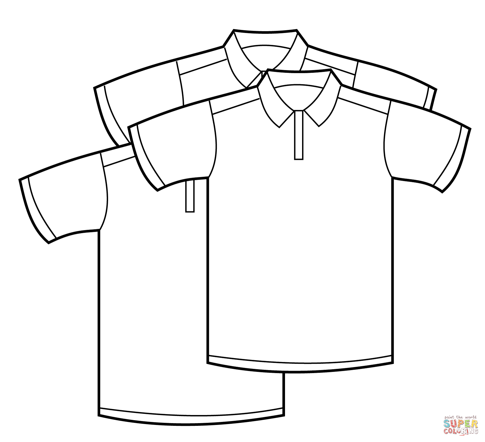 Polo Shirts coloring page | Free Printable Coloring Pages