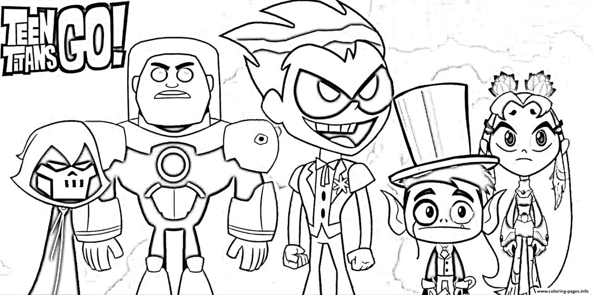 Teen Titans Go Halloween Coloring Pages Printable