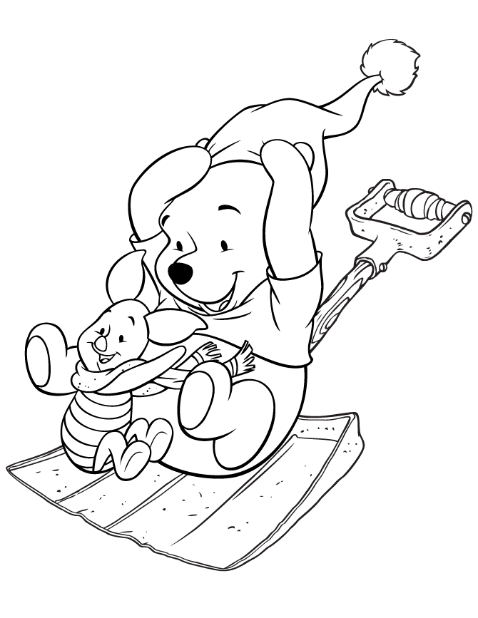 Free Sledding Coloring Pages, Download Free Clip Art, Free Clip Art on  Clipart Library