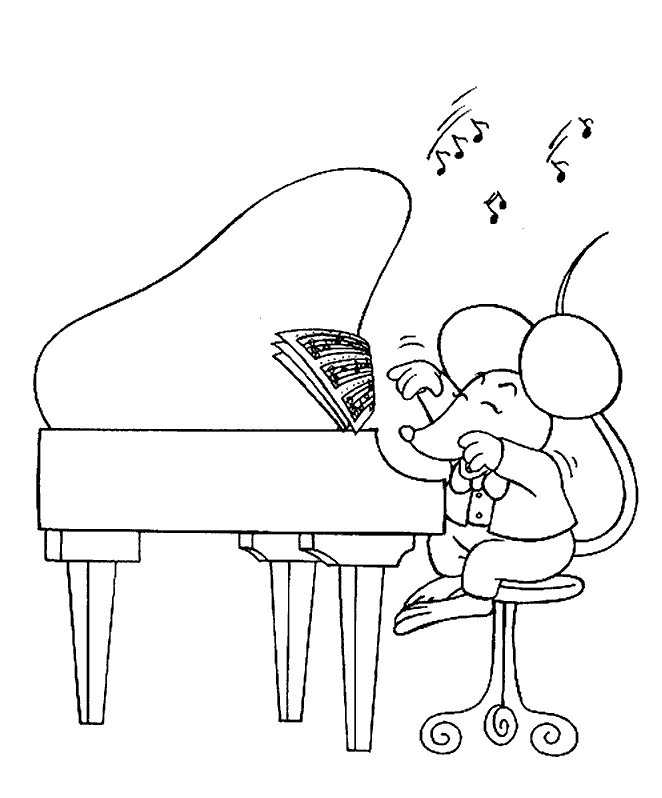 Piano Coloring Pages - Best Coloring Pages For Kids
