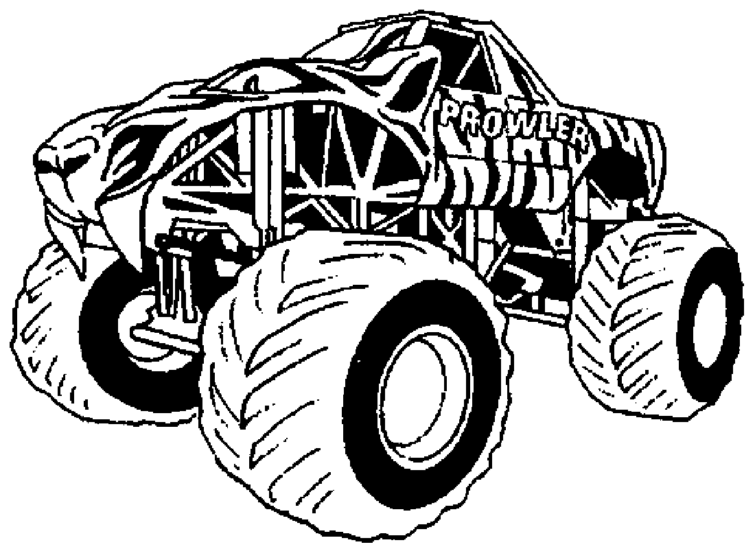 Coloring Sheet Monster Truck Pages Images Fire Peterbilt Semi Chevy To