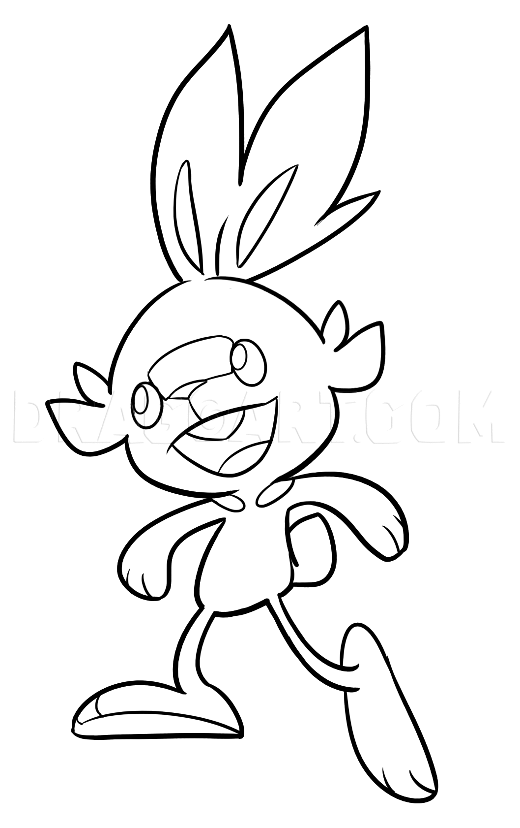 Scorbunny Coloring Pages - Coloring Home