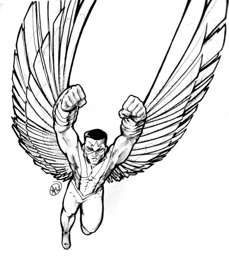Falcon Coloring Pages Coloring Home