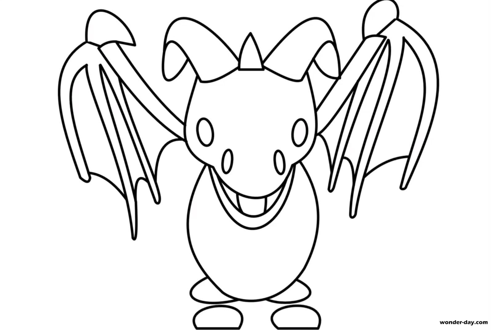 Adopt Me Coloring Page Pig