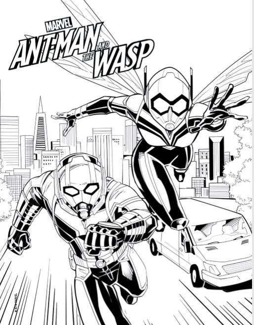 Ant Man Coloring Pages | Avengers coloring pages, Coloring pages ...