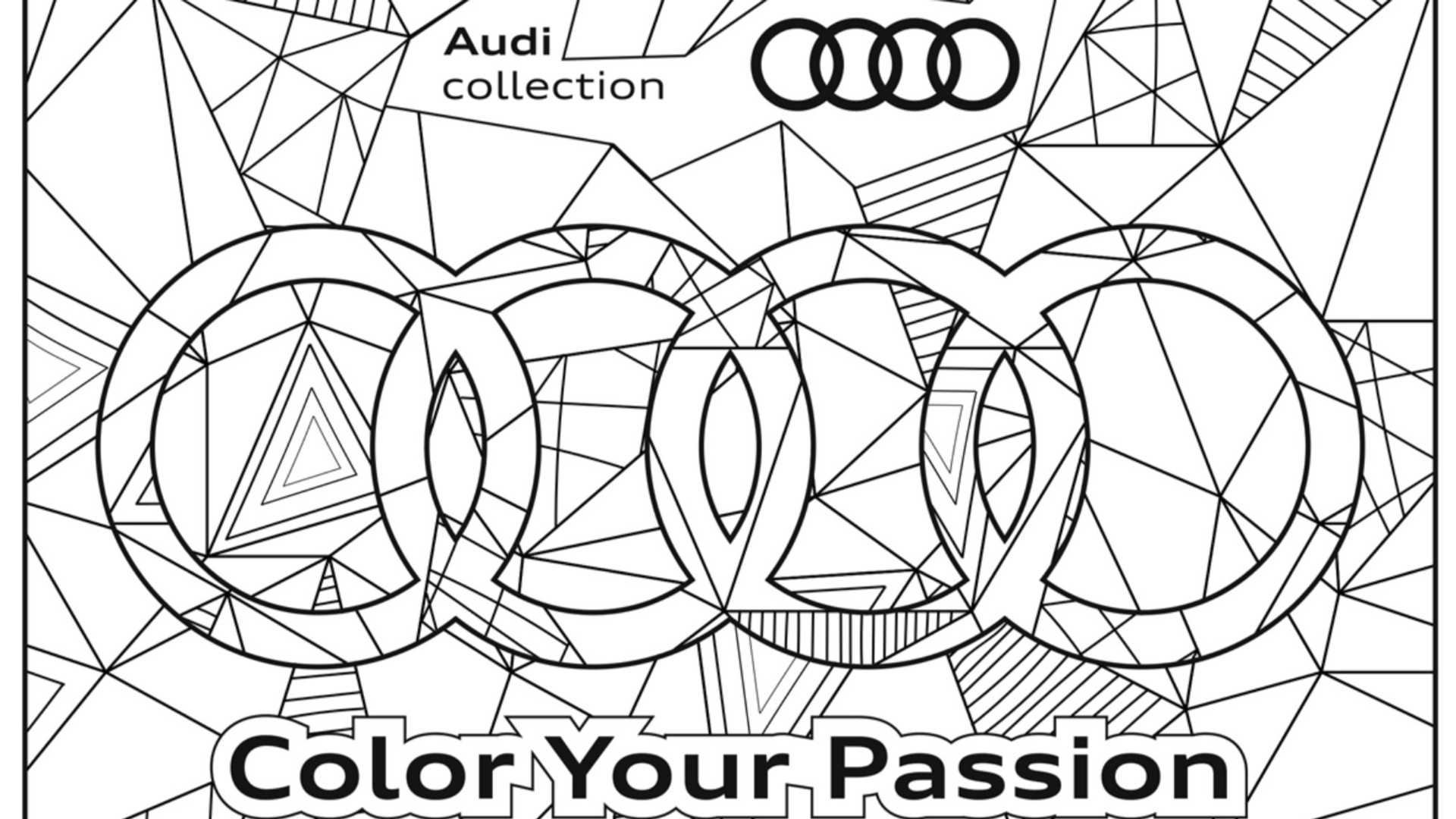 Free Audi Coloring Book Makes The Time Go By Pleasantly