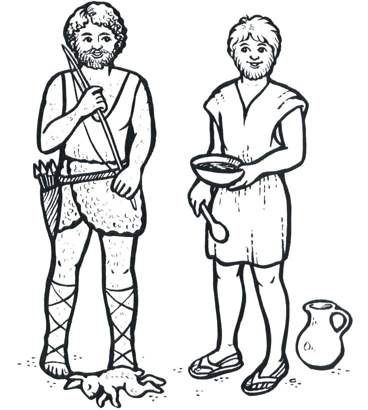 Jacob and Esau Coloring Pages - Best Coloring Pages For Kids