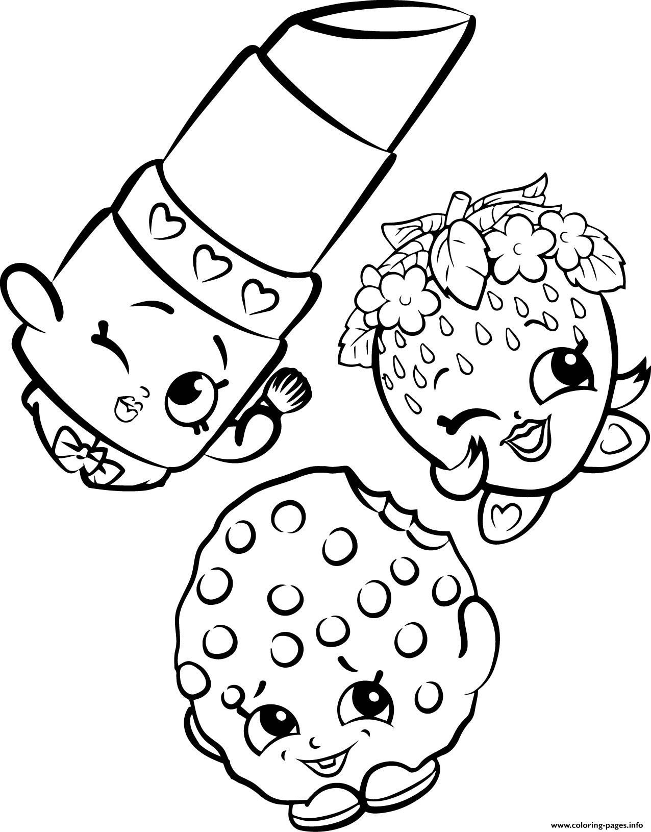 Print Free Shopkins Strawberry lipstick cookie coloring pages ...
