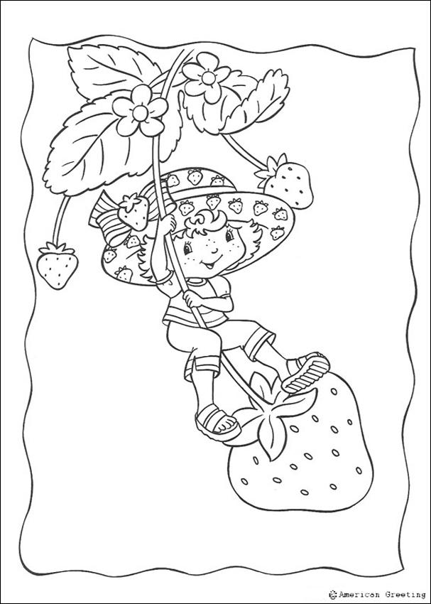 STRAWBERRY SHORTCAKE coloring pages - Strawberry Shortcake having ...