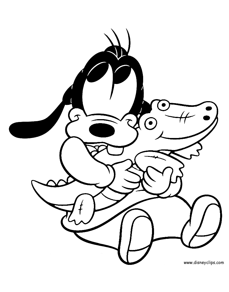 Disney Goofy Coloring Pages   Coloring Home