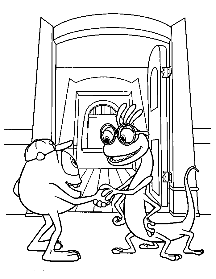Randall Boggs And Mike Wazowski Coloring Pages For Kids #eHb ...