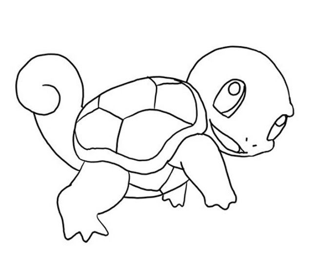 Pokemon coloring pages - Squirtle ~ Coloring Pictures