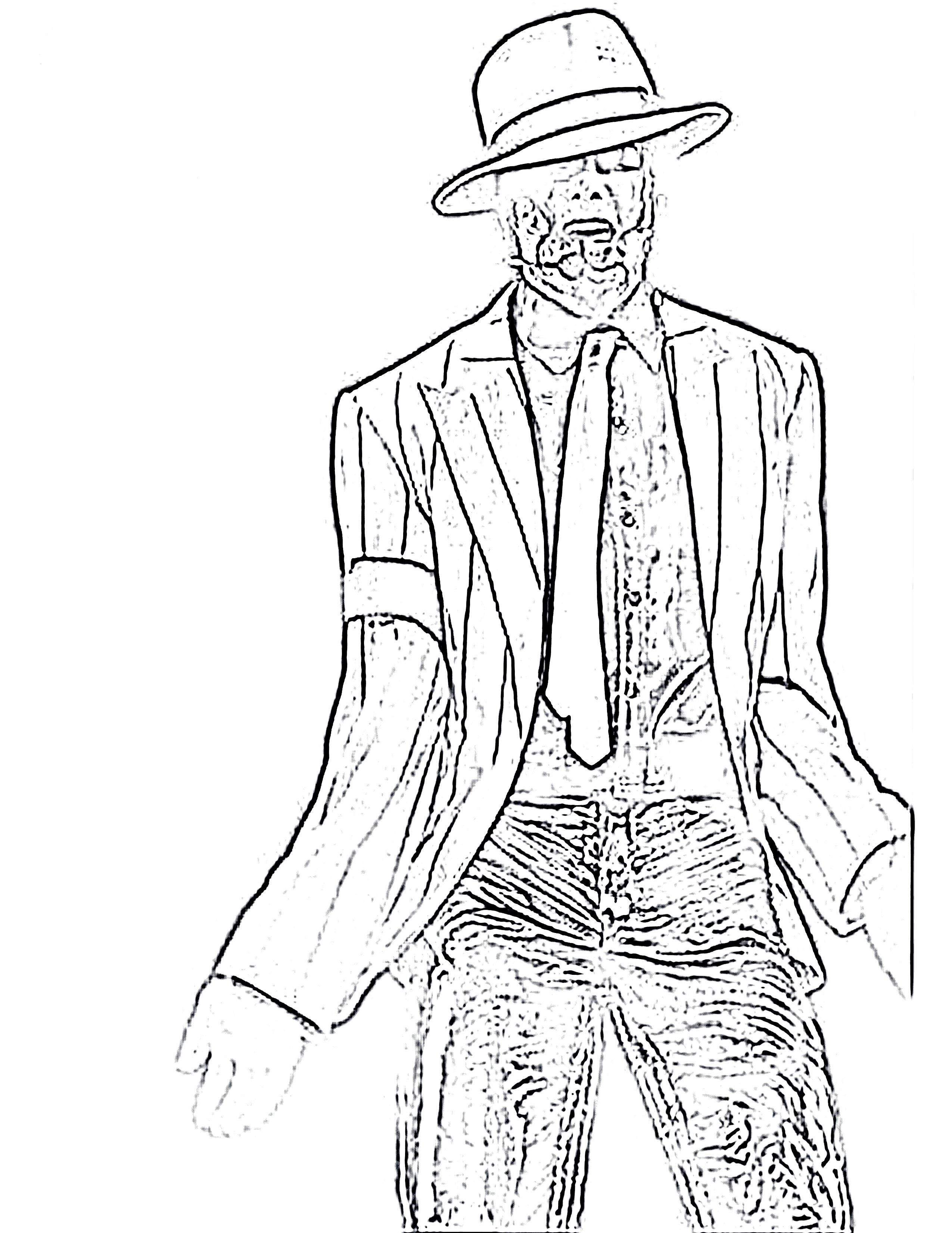 Michael jackson coloring pages to download and print for free