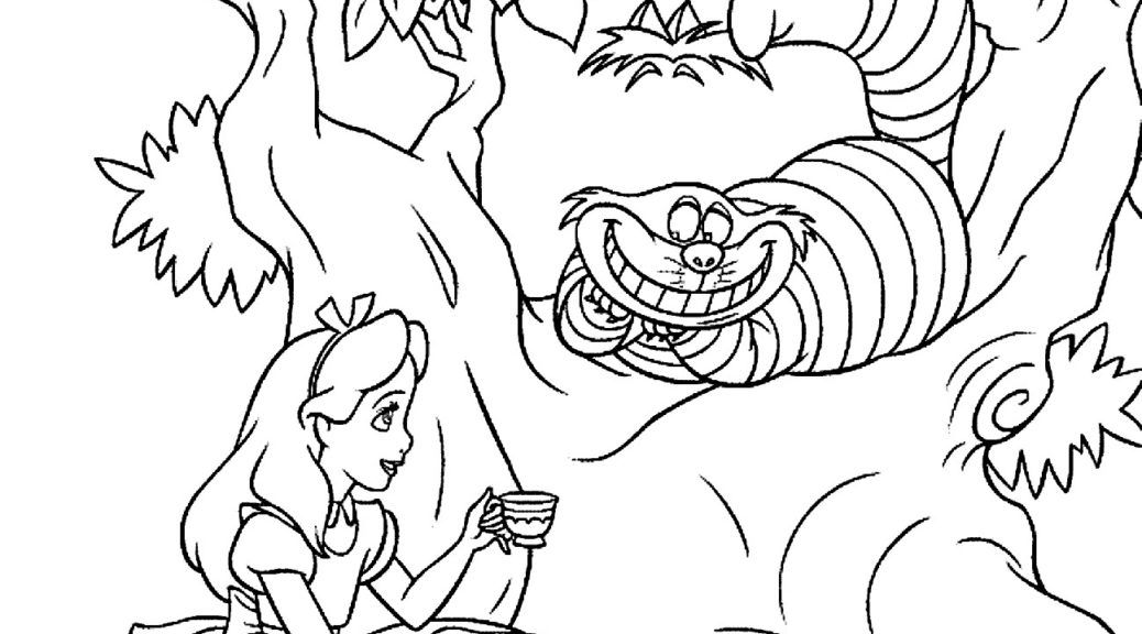 tim burton alice in wonderland coloring pages | Coloring Pages