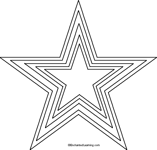 Template Of A Star. outline star template printable different ...