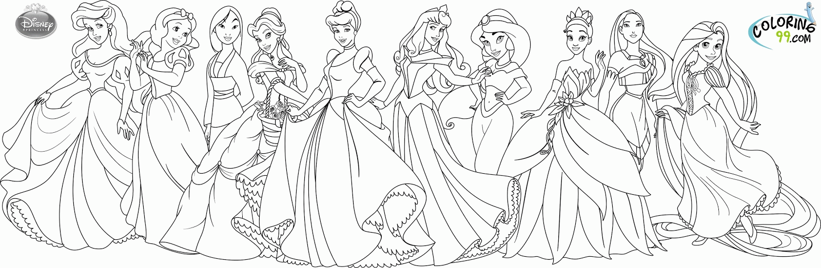 Printable Disney Coloring Pages Tangled | Coloring Online